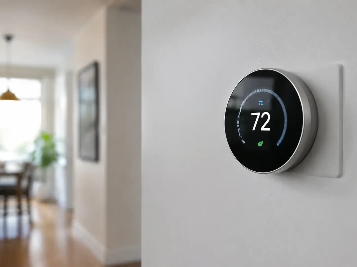 Smart thermostat in the heating and cooling department at Weiders Hardware
